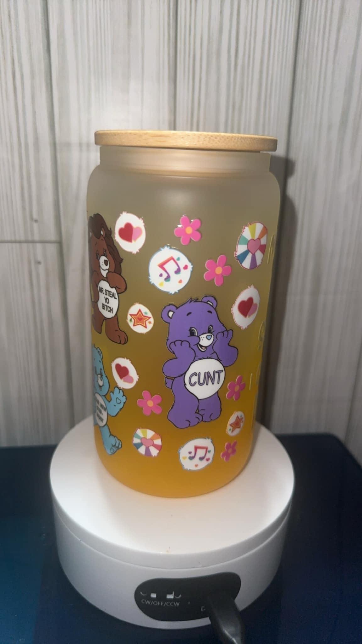 Murder or Sweets Glass tumbler cup