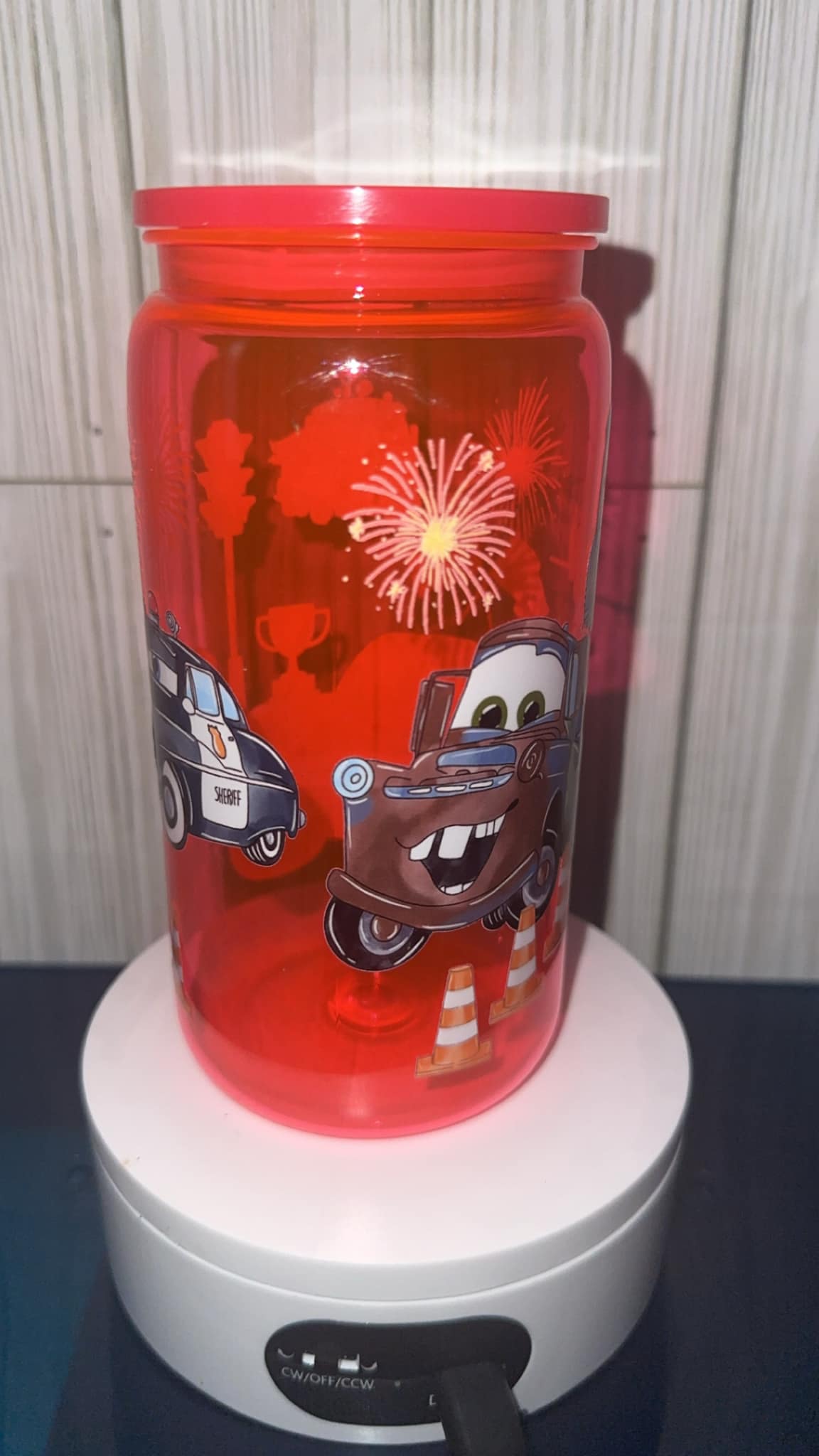 Cars kid acrylic tumbler cup