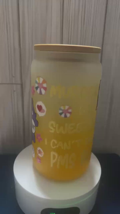 Murder or Sweets Glass tumbler cup