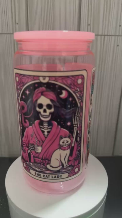 My last flying fuck acrylic Skeleton lady tumbler cup